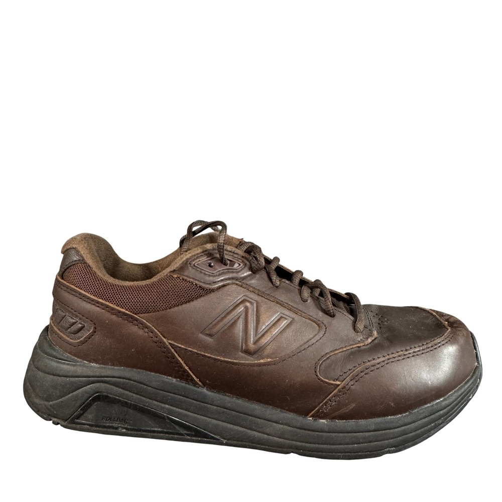 New Balance 928v3 Brown Leather Walking Shoes Mens ROLLBAR Size 8.5